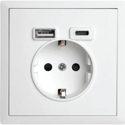 LINEME ΠΡΙΖΕΣ ΣΟΥΚΟ ΛΕΥΚΕΣ ΜΑΤ+2USB GENA (50-00633-31)