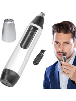 Trimmer Μύτης και Αυτιών με Μπαταρία AA - Ασφαλής Κοπής Τριχών