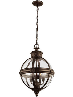 Feiss Adams3 Light Pendant British Bronze E1-FE-ADAMS-3P-BRZ Κρεμαστό Φωτιστικό Οροφής