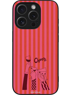 Sonique Stripe Stories Series Back Cover (iPhone 15 Pro) με Σχέδιο «Cheers»