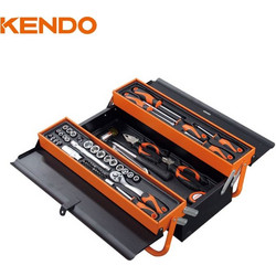 Kendo 90201 Σετ Εργαλειοθήκη Μεταλλική 3 Θέσεων με Εργαλεία 70TMX