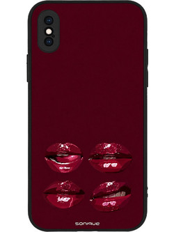 Sonique Diva Series Θήκη με Σχέδιο «Κόκκινα Χείλη» (iPhone X / iPhone XS)