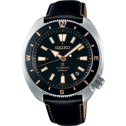 Seiko Prospex Ανδρικό Ρολόι Αυτόματο με Μαύρο Δερμάτινο Λουράκι SRPG17K1