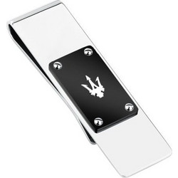 MASERATI ICONIC MONEY CLIP SS BLACK