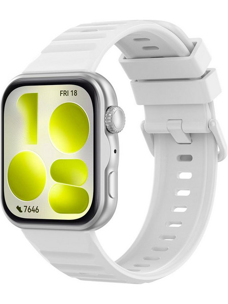 Techsuit W082 Λουράκι Σιλικόνης White (Huawei Watch Fit 3 / Fit 4 / Fit 4 Pro / Fit 5 / Fit 5 Pro)