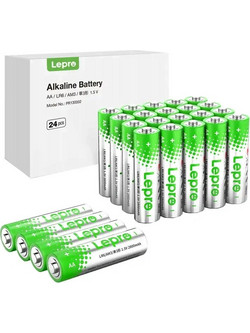 LEPRO 130002-24 Αλκαλικές μπαταρίες τύπου AA R6, συσκευασία των 24 τεμαχίων