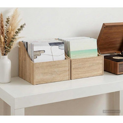 vidaXL Κουτί LP 2 τμχ. Sonoma Δρυς 37 x 33 x 32 εκ. Επεξεργασμένο Ξύλο
