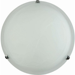 Arkolight Φωτιστικό Πλαφονιέρα Γυαλί λευκό 2xΕ27 Φ40 (127-1/2)