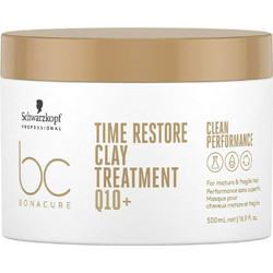 Schwarzkopf BC Bonacure Time Restore Clay Q10+ Μάσκα Μαλλιών για Επανόρθωση για Λεπτά Μαλλιά 500ml