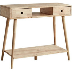 Κονσόλα Nextdeco Natural μασίφ ξύλο Υ76,5x90x40εκ