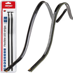 Amio - Ταινία LED COB 12V Λευκή 2x30cm Flexible Πλαϊνού Φωτισμού για Σήμανση & Καθαρό Φως - Σετ 2 Τεμ. (04575 AM)