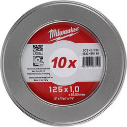 MILWAUKEE ΔΙΣΚΟΣ ΚΟΠΗΣ INOX CD PRO+ 125X1mm (4932478998)