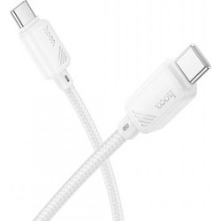 Hoco X113 Καλώδιο USB-C σε USB-C 60W, 1m, Λευκό