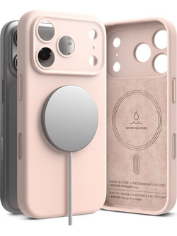Ringke Silicone Magnetic MagSafe Θήκη Pink Sand (iPhone 18 Pro Max)