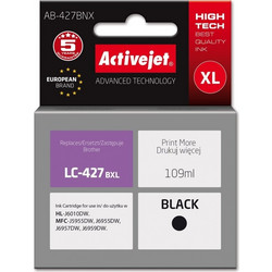 Activejet AB-427BNX Brother printer ink cartridge, replacement for Brother LC-427BXL Supreme 109 ml black AB-427BNX