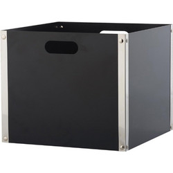 Ξυλιέρα 37x37X32εκ. Zogometal K31 Μαύρο/ Νίκελ Ματ