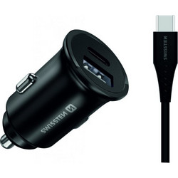 SWISSTEN Ταχεία Φόρτιση Samsung 25W + 10W, Καλώδιο USB-C / USB-C 1.2μ 8595217475335