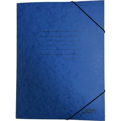 Exas Ντοσιέ Πρεσπάν (Prespan) Με Λάστιχο 26x34.5cm Μπλε (024401000)