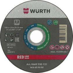 Δίσκος Κοπής Σιδήρου Inox WURTH 125mm (0669230012961)