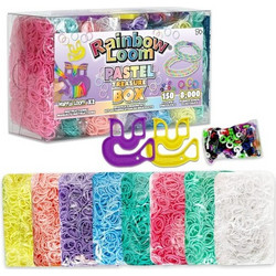 Treasure Box Pastel Edition, 8.000 Λαστιχάκια Σε 8 Διαφορετικά Παστέλ Χρώματα Και 2 Happy Looms