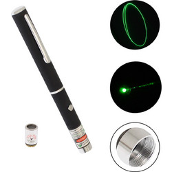 Laser Pointer 100mW 532nm με Επιπλέον Κεφαλή για Εναλλακτικά Σχέδια
