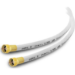 Arli Καλώδιο Δορυφορικής F-Connector male - F-Connector male 7m (ΚΑΛ.GER.7M)