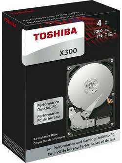 Toshiba X300 4TB Retail HDD Σκληρός Δίσκος 3.5" Sata 3 7200rpm με 128MB Cache