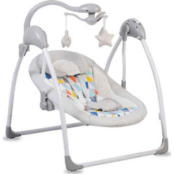 Cangaroo Swing Jessie Relax Μωρού Κούνια με Μουσική έως 9kg Γκρι