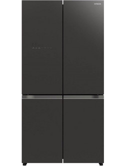 Hitachi R-WB640VRU0-1 (GMG) Glass Ψυγείο Ντουλάπα 569lt Full No Frost Υ184xΠ90xΒ72cm Γκρι