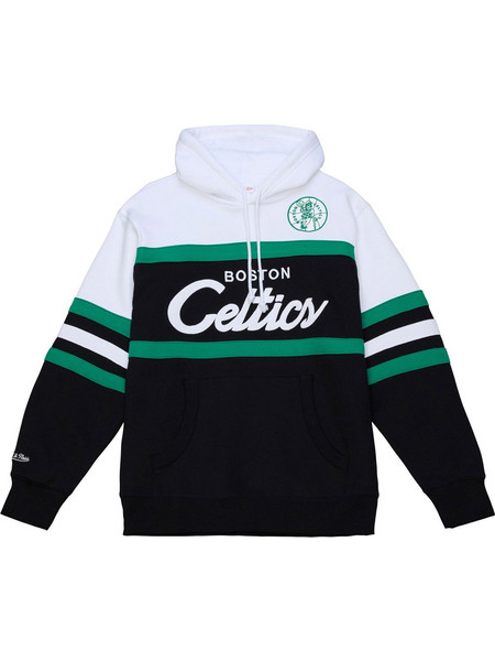 Mitchell & Ness NBA Team Color Head Coach Boston Celtics Φούτερ με Κουκούλα Μαύρο TH16322-BCEBLCK