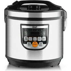 RAF R.178 Ηλεκτρικός Πολυμάγειρας Rice Cooker 5L 900W με Αντικολλητικό Μπολ και 12 Προγράμματα
