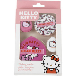 Hello Kitty Pink Σετ 4 Σφουγγαριών Μακιγιάζ