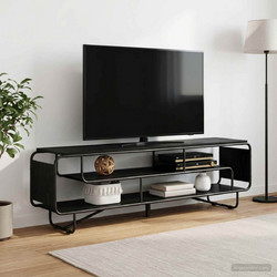 Βάση TV 180 x 36 x 45 εκ. Μαύρη Δρυς Επεξεργασμένο Ξύλο 8007870