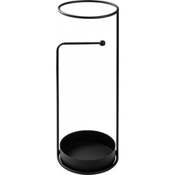 Umbrella Stand Semsiye-A - 003 Black Metal 22x22x60 cm