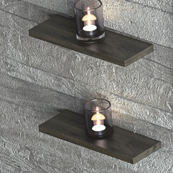Drop Magnolia S 35 Walnut - Ράφι Μπάνιου Αόρατης Στήριξης (35x12x2)
