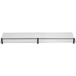 Εταζέρα γυάλινη ματ MENSOLE 0655-0955 Μαύρη ματ KARAG 50cm