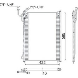 Mahle Συμπυκνωτής, σύστ. Κλιματισμού - Ac 285 000S