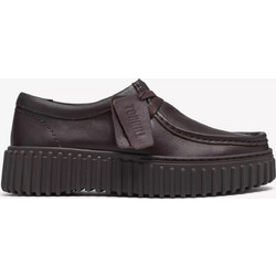 Clarks Torhill Bee Oxfords Leather Dark Brown