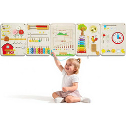Vevor Ξύλινος Πίνακας Δραστηριοτήτων Τοίχου Montessori 16 σε 1 ETMLGBMZKZHSIPVEV001V0