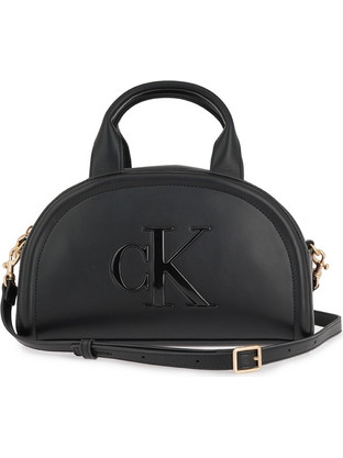 Calvin Klein Γυναικεία Τσάντα Χειρός από Δερματίνη Μαύρη LV04F3895G-UB1
