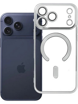 Electro Mag Cover Θήκη iPhone 17 Pro / 18 Pro Compatible with MagSafe Silver