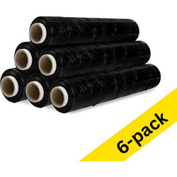 Stretch Film 123ink χειρός μαύρη 50 cm x 300 m (6 τεμάχια)