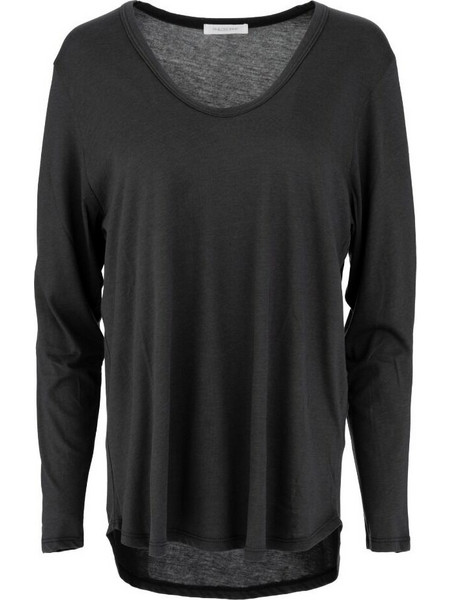 Philosophy Top Organic Jersey Oversized V Neck BL11916 Γκρι Μπεζ