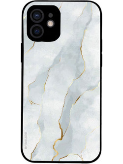 Sonique Marble Series Back Cover White 01 (iPhone 12)