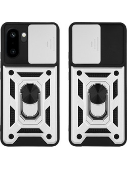 Sonique Ring Armor CamPro Θήκη Ασημί (OnePlus 15R 5G)