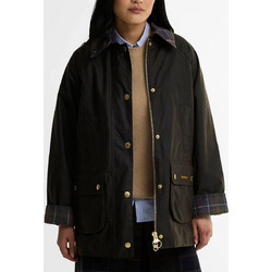Barbour Icons Tartan Collar Modern Beadnell Waxed Jacket LWX1582-OL71