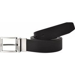 Ζώνη Διπλής Όψεως Boss 50537100-002 Μαύρο|Καφέ Boss Μαύρο|Καφέ