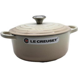 Le Creuset Μαντεμένια Κατσαρόλα Χωρίς Επίστρωση Μπεζ24cm 6.3lt
