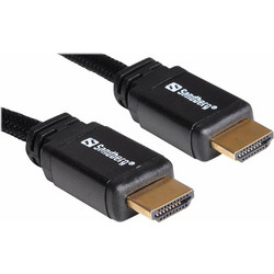 Sandberg Καλώδιο HDMI 2.0 Braided HDMI Male to HDMI Male 10m Black