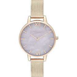 Olivia Burton Semi Precious Γυναικείο Ρολόι με Ροζ Χρυσό Μεταλλικό Μπρασελέ OB16SP16
